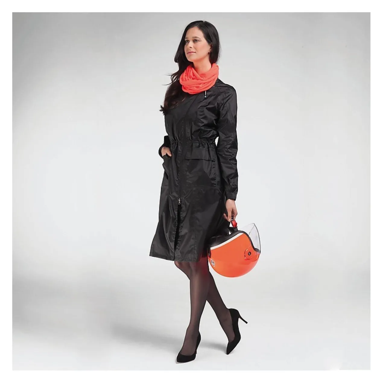 Mantella Impermeabile Tucano Donna Parabella Nero