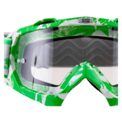 Maschera Cross Con Lente Trasparente Cgm Extreme 730X Verde