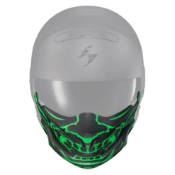 Mask Scorpion Per Exo-combat Evo Samurai Matt Black/green
