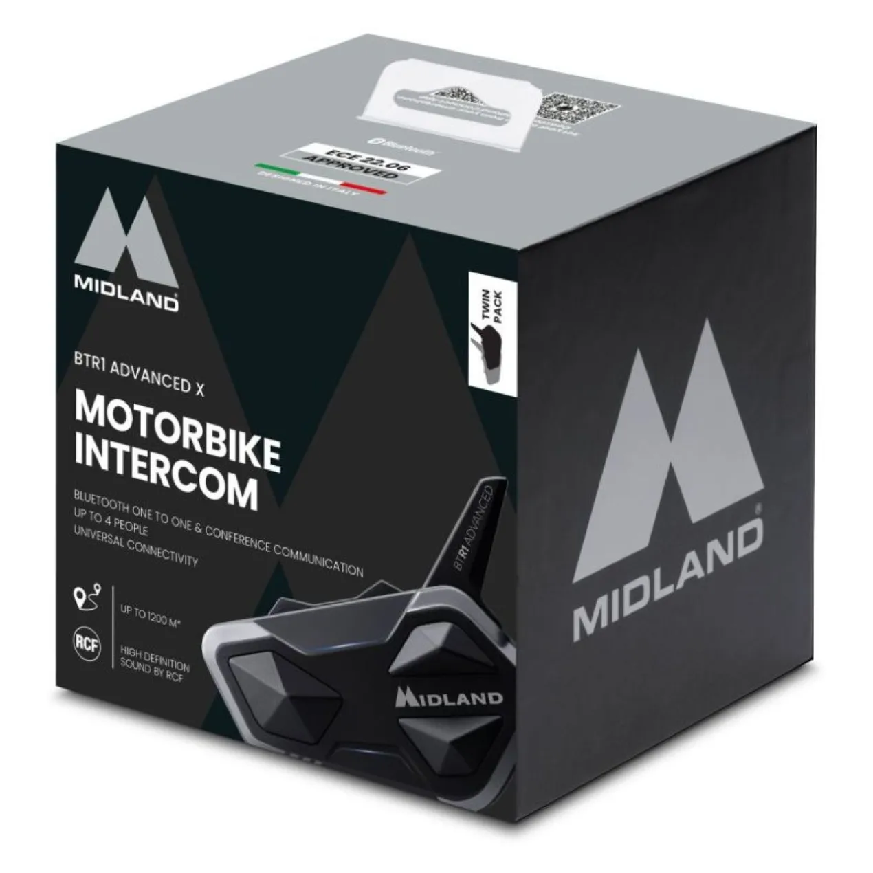 Midland Interfono BTR1 Adv X Twin