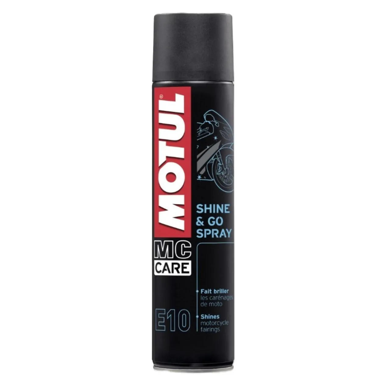 Motul E10 Shine & Go Spry Lucidante Per Plastiche E Vernici 400 Ml