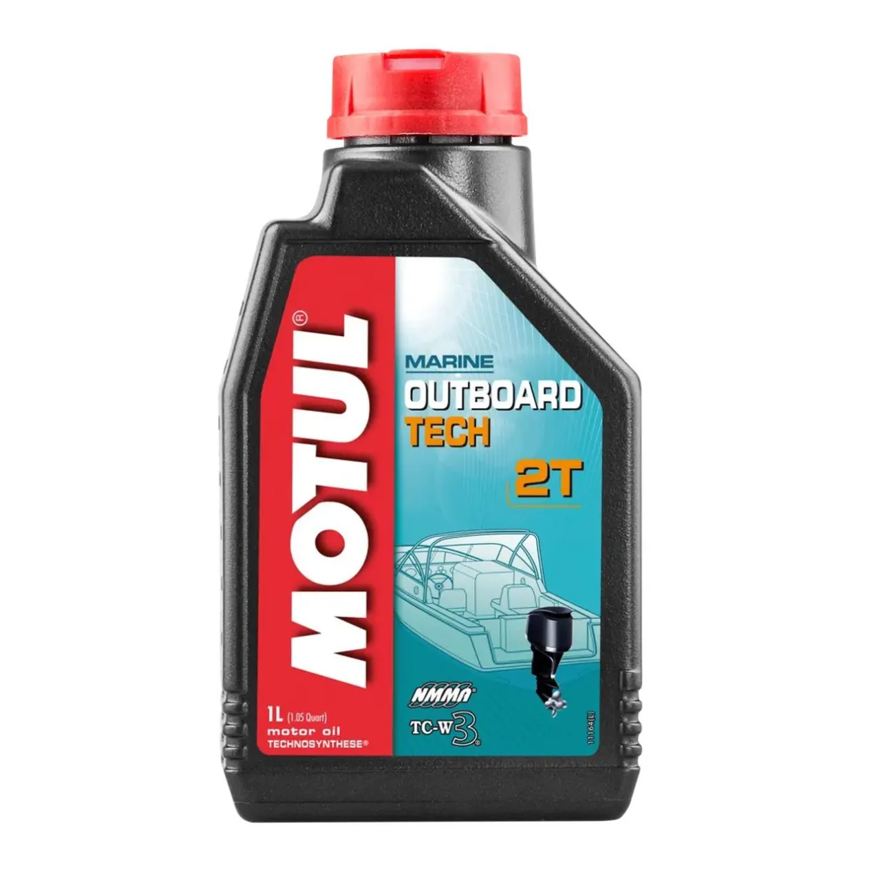 Motul Outboard Tech 2t Olio Motore Sintetico Nautico 2t TC-W3 1 Lt.