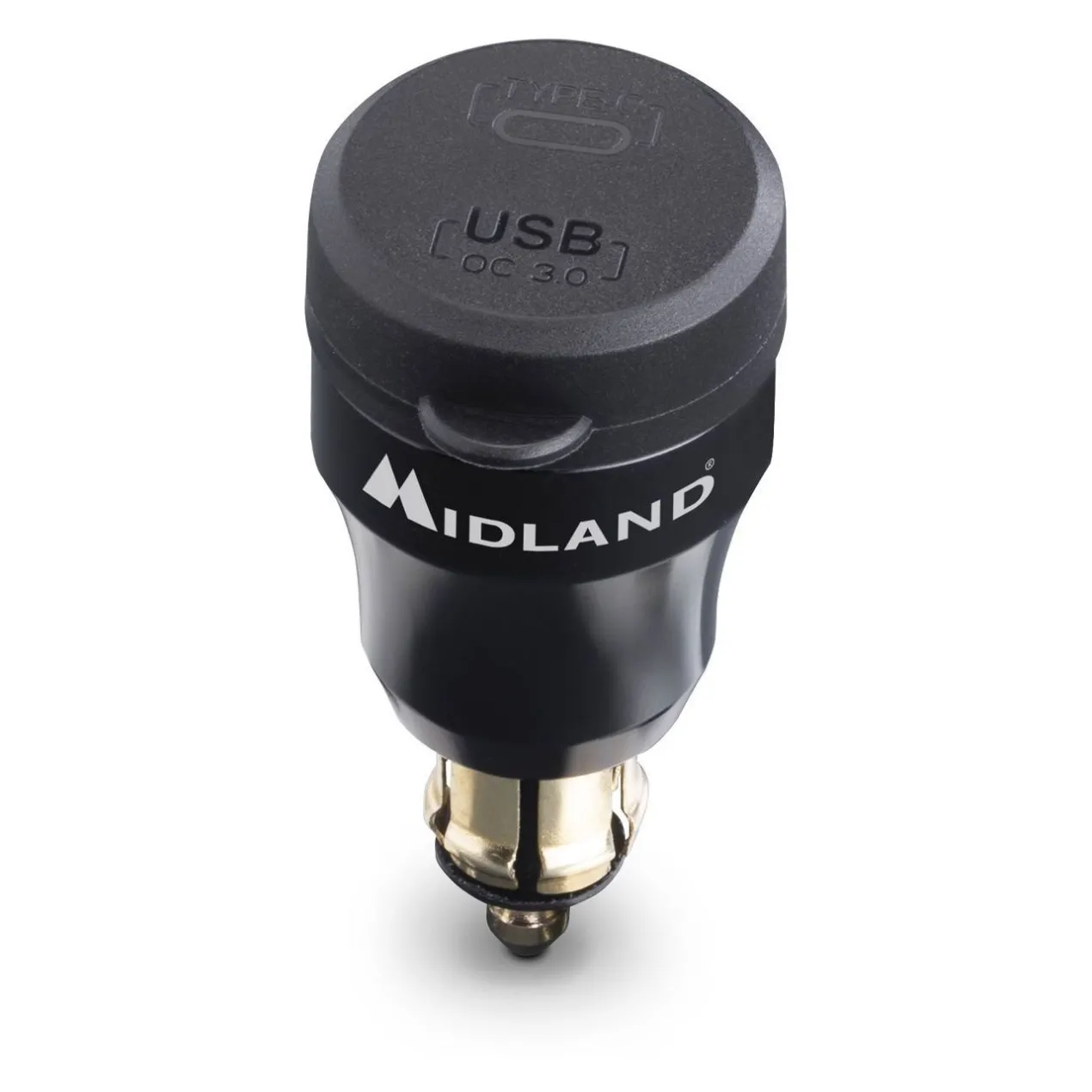 Mp-din-usb C Caricatore Usb+usb-c Din Midland