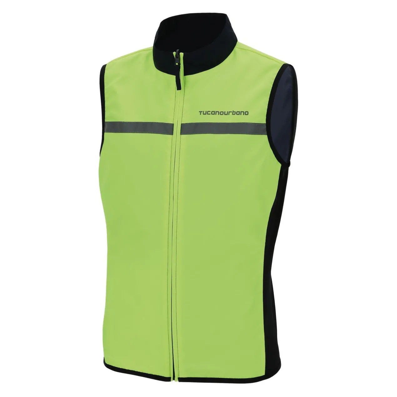 Nano Switch Gilet Antivento Tucano Urbano Blu Scuro-giallo Fluo