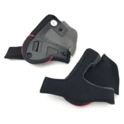 Nolan Guanciali Clima Comfort Tg.xs-s-m (40mm) Black Red Per Ncom.n104ab