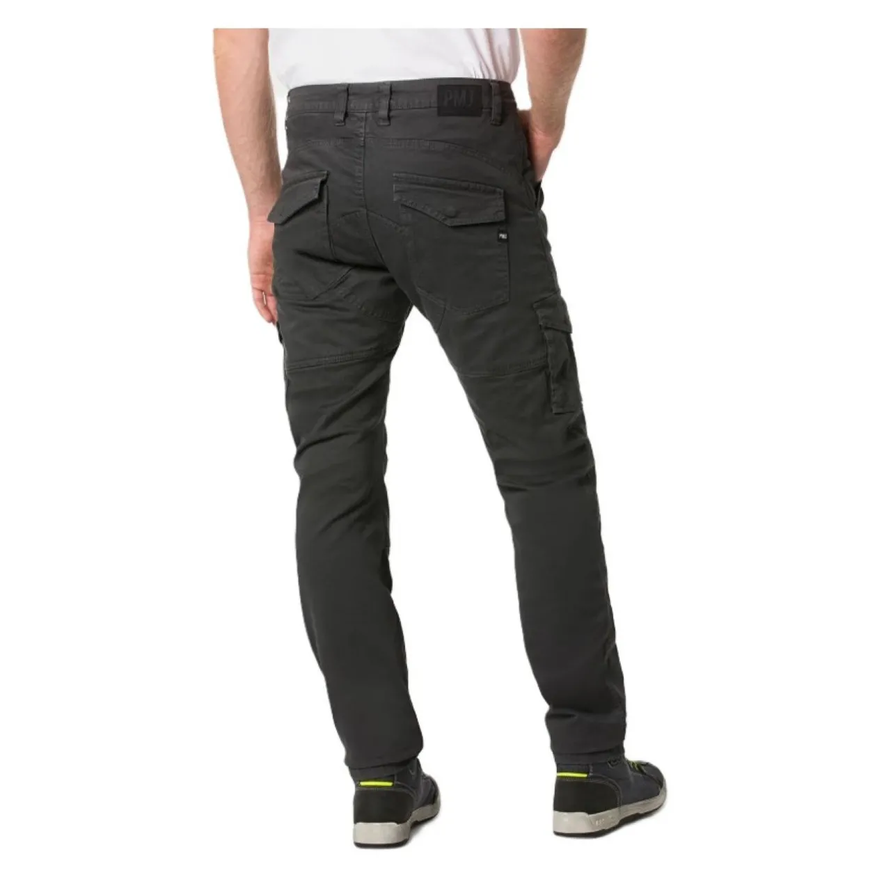 Pantalone Moto Pmj Santiago Uomo Made In Italy Grey