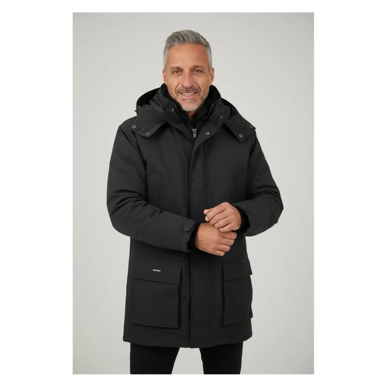 Parka Uomo 7/8 Overside Shire 060154 Nero