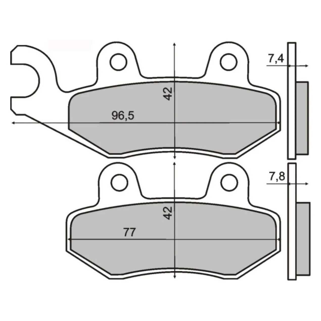 Pastiglie Rms Suzuky Atv 98-00 Ant