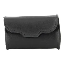 Porta Telepass In Cuoio Chiusura A Velcro