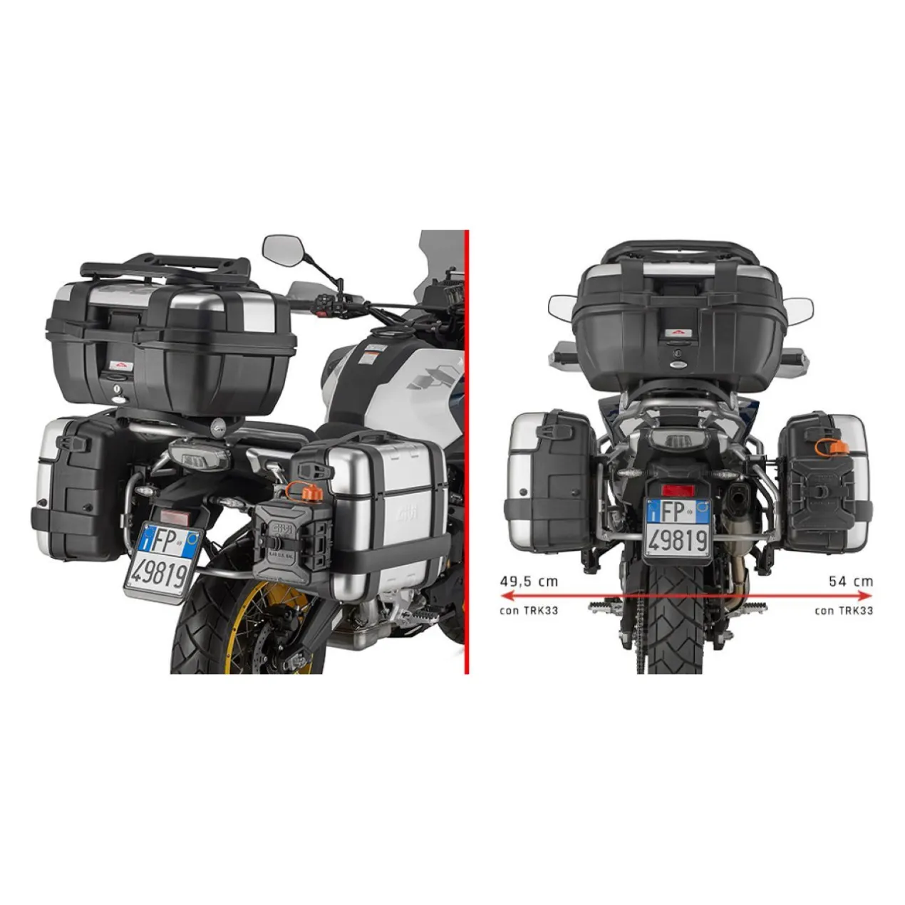 Portav. Later. Cf Moto 700mt Adv (2025) Givi Pl9228