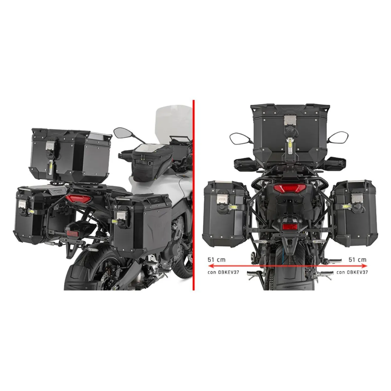 Portav.l. Yamaha Tracer 9gtgt+ '25 Givi Plo2171cam