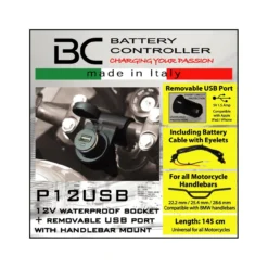 Presa Accendisigaro + Usb Da Manubrio P12usb