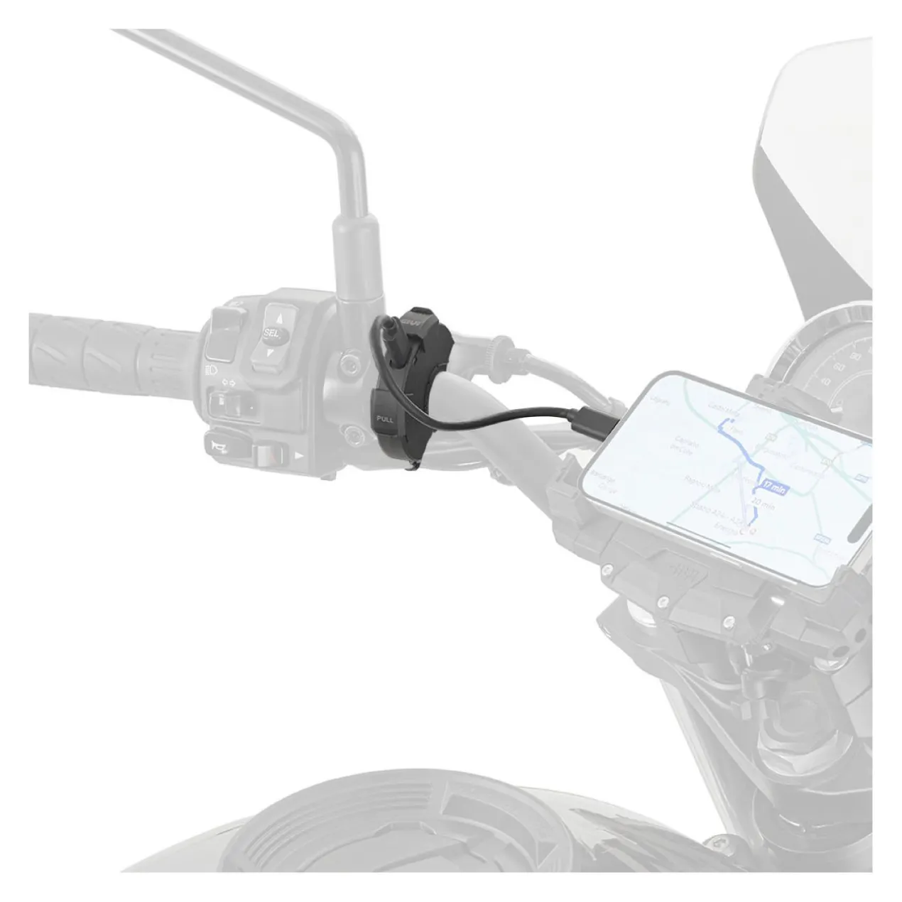 Presa Elettrica Usb E Usb-c Da Manubrio Givi S120