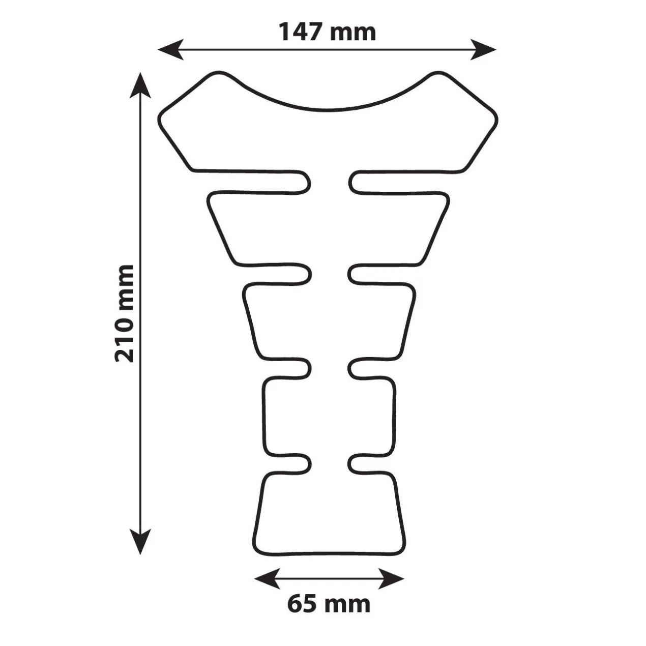 Protezione Adesivo Serbatoio Pro Tank X4 Carbon Look Lampa 90514