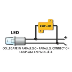 Resistenza Cementata Con Connettori Rapidi Lampa