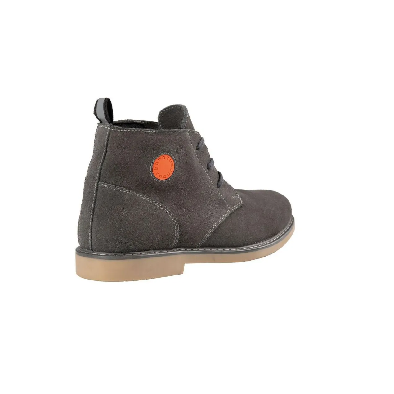 Scarpa Alta In Pelle Bovina Scamosciata Mod Kent 261 Grigio