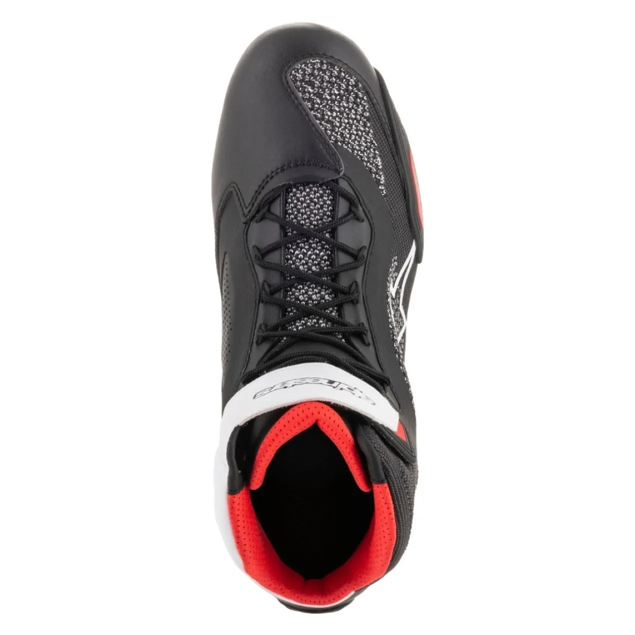 Scarpe Touring Alpinestars Faster-3 Rideknit Black White Red