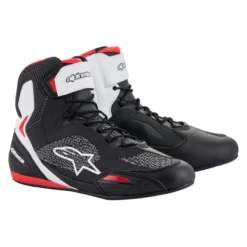 Scarpe Touring Alpinestars Faster-3 Rideknit Black White Red