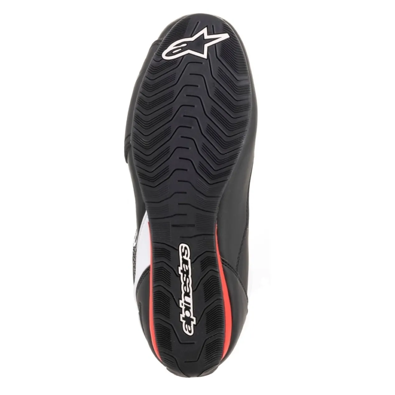 Scarpe Touring Alpinestars Faster-3 Rideknit Black White Red