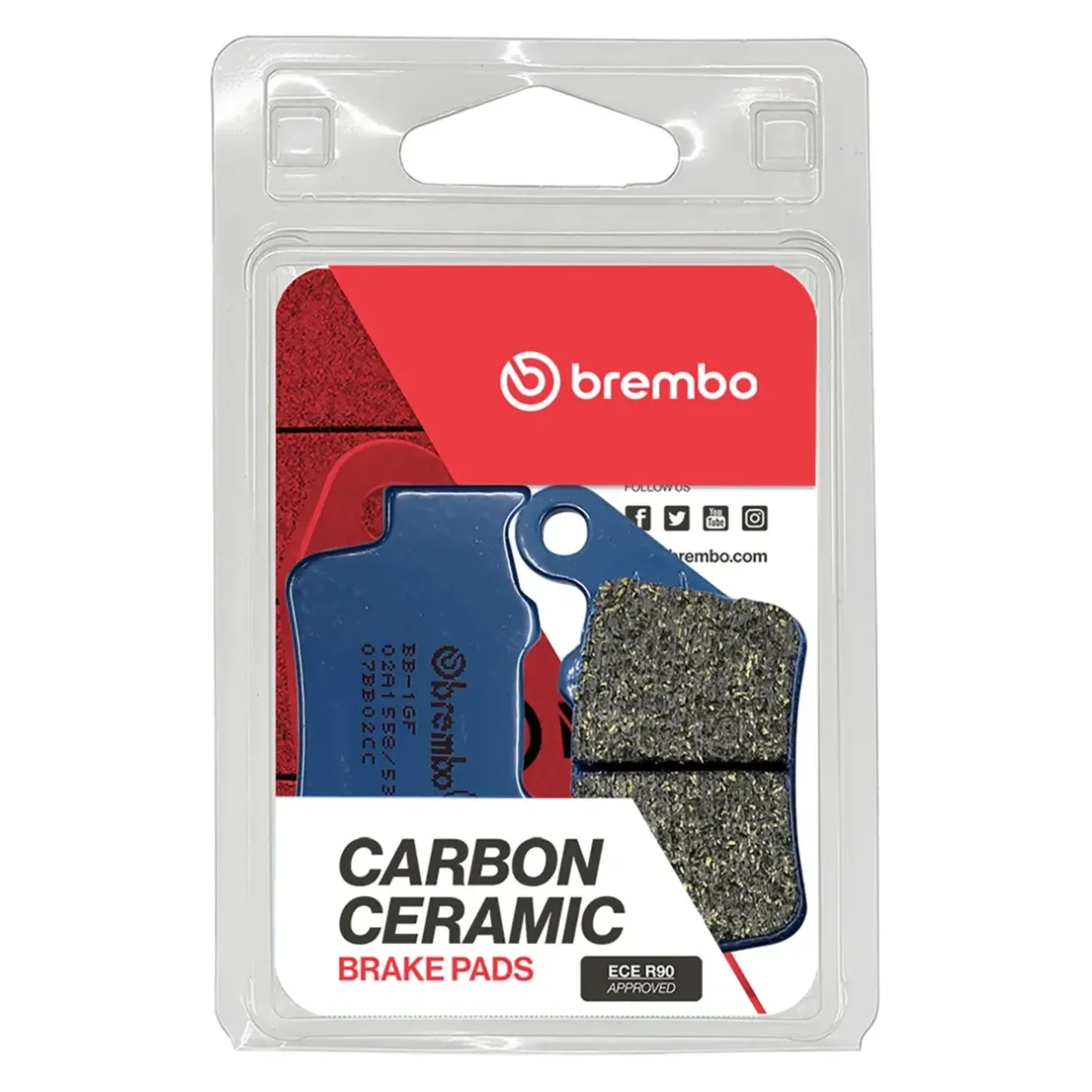 Set Pastiglie Brembo 07bb02cc Carbon Ceramica