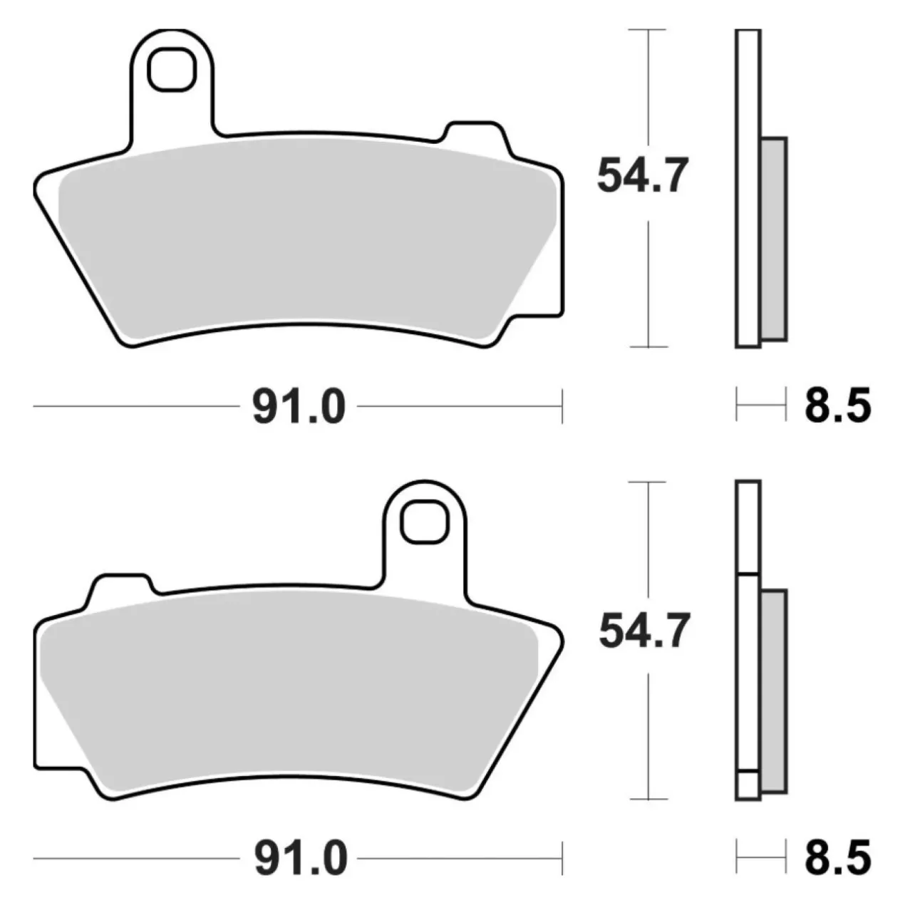 Set Pastiglie Brembo 07bb41sp Sinter Post.