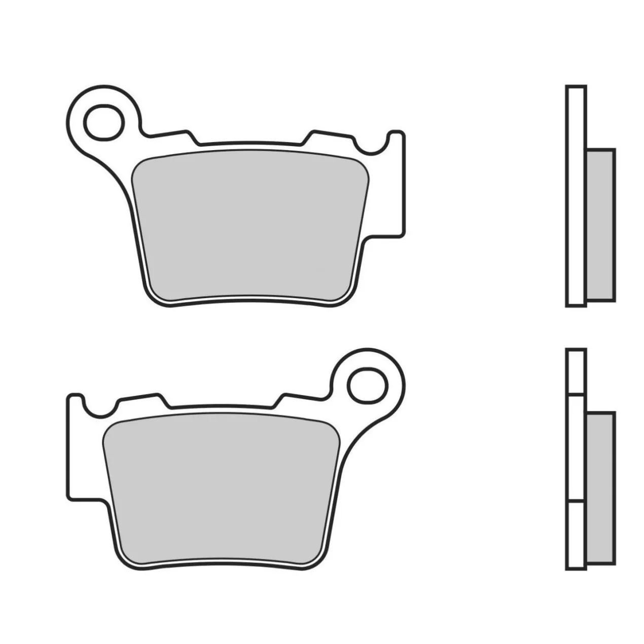Set Pastiglie Brembo 07bb27sx Off Road Racing Sinter