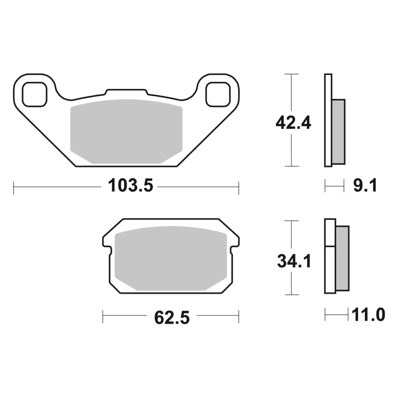 Set Pastiglie Brembo 07gr78cc Carbon Ceramic