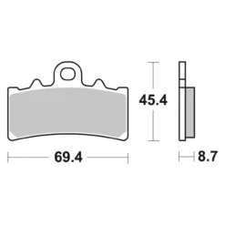 Set Pastiglie Brembo 07gr18cc Carbon Ceramic