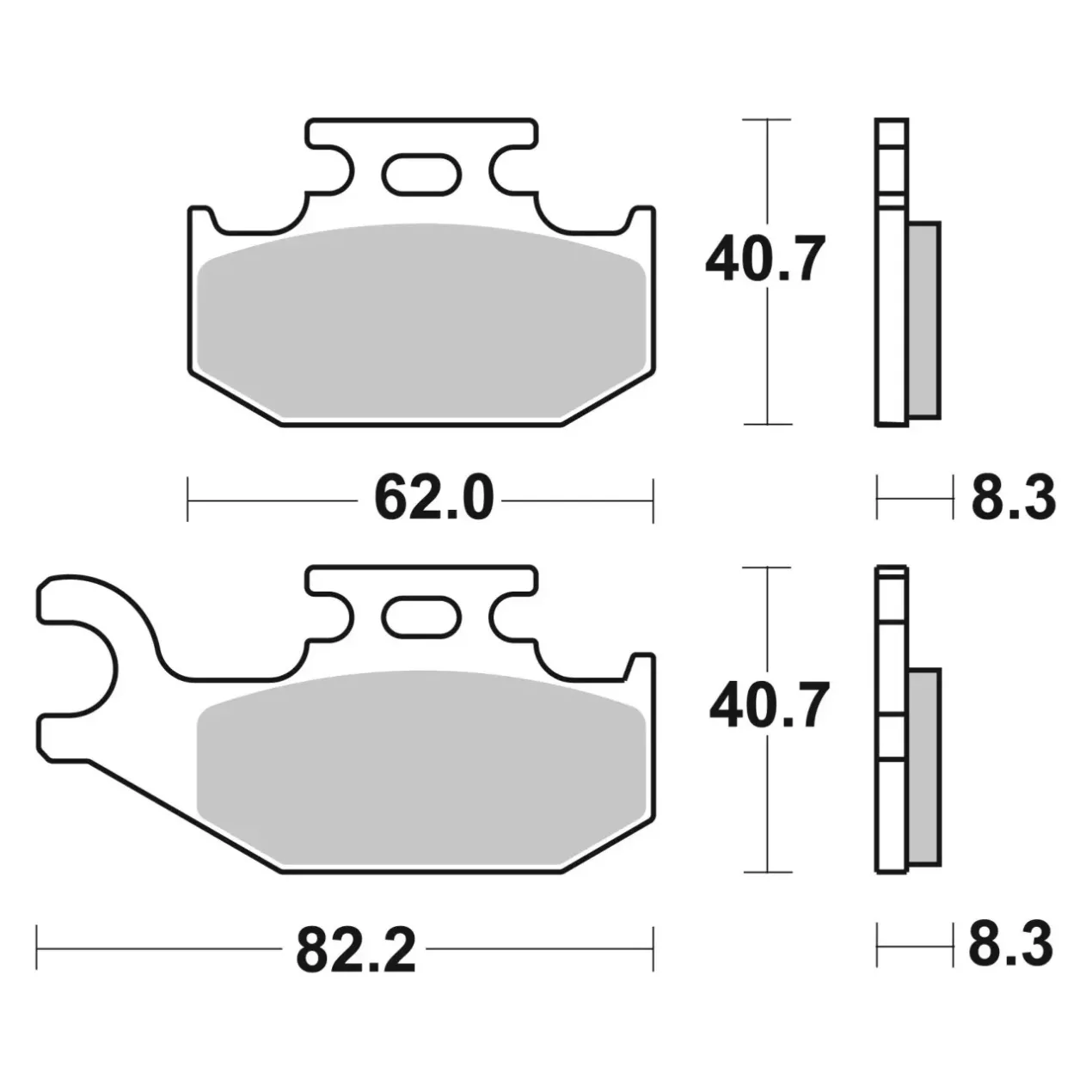 Set Pastiglie Brembo 07gr74sx Off Road Racing Sinter
