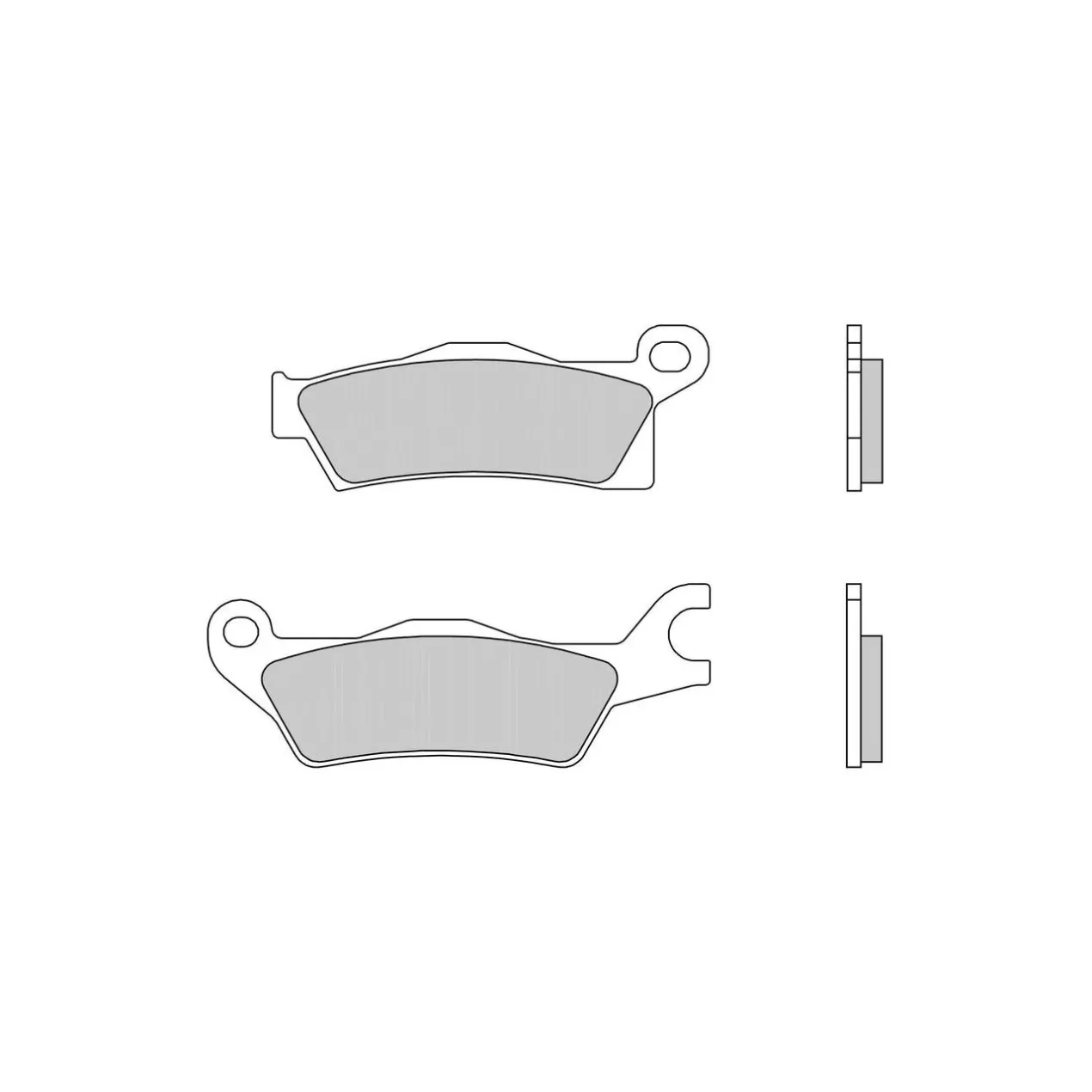 Set Pastiglie Brembo 07gr27sx Off Road Racing Sinter