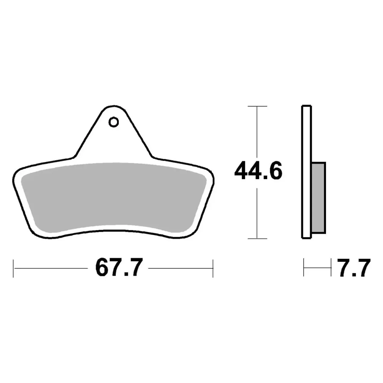 Set Pastiglie Brembo 07gr54sx Off Road Racing Sinter