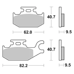 Set Pastiglie Brembo 07gr49sx Off Road Racing Sinter