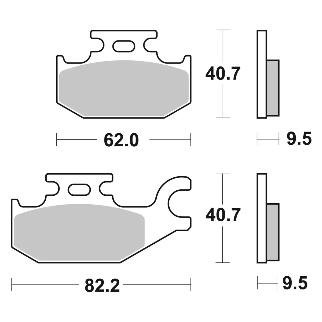 Set Pastiglie Brembo 07gr49sx Off Road Racing Sinter