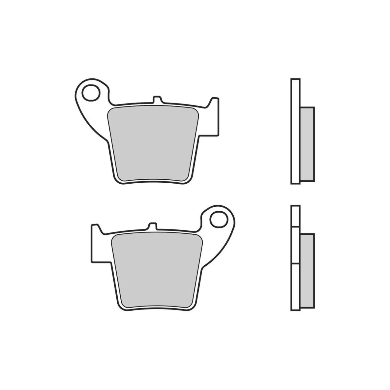 Set Pastiglie Brembo 07ho48tt Semimetallica