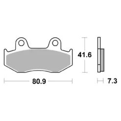 Set Pastiglie Brembo 07ho15tt Semimetallica