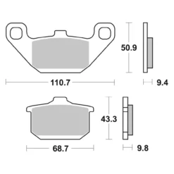 Set Pastiglie Brembo 07ka08sa Sinter Anteriori