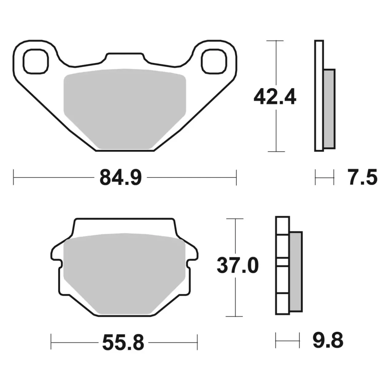 Set Pastiglie Brembo 07ks04sx Off Road Racing Sinter