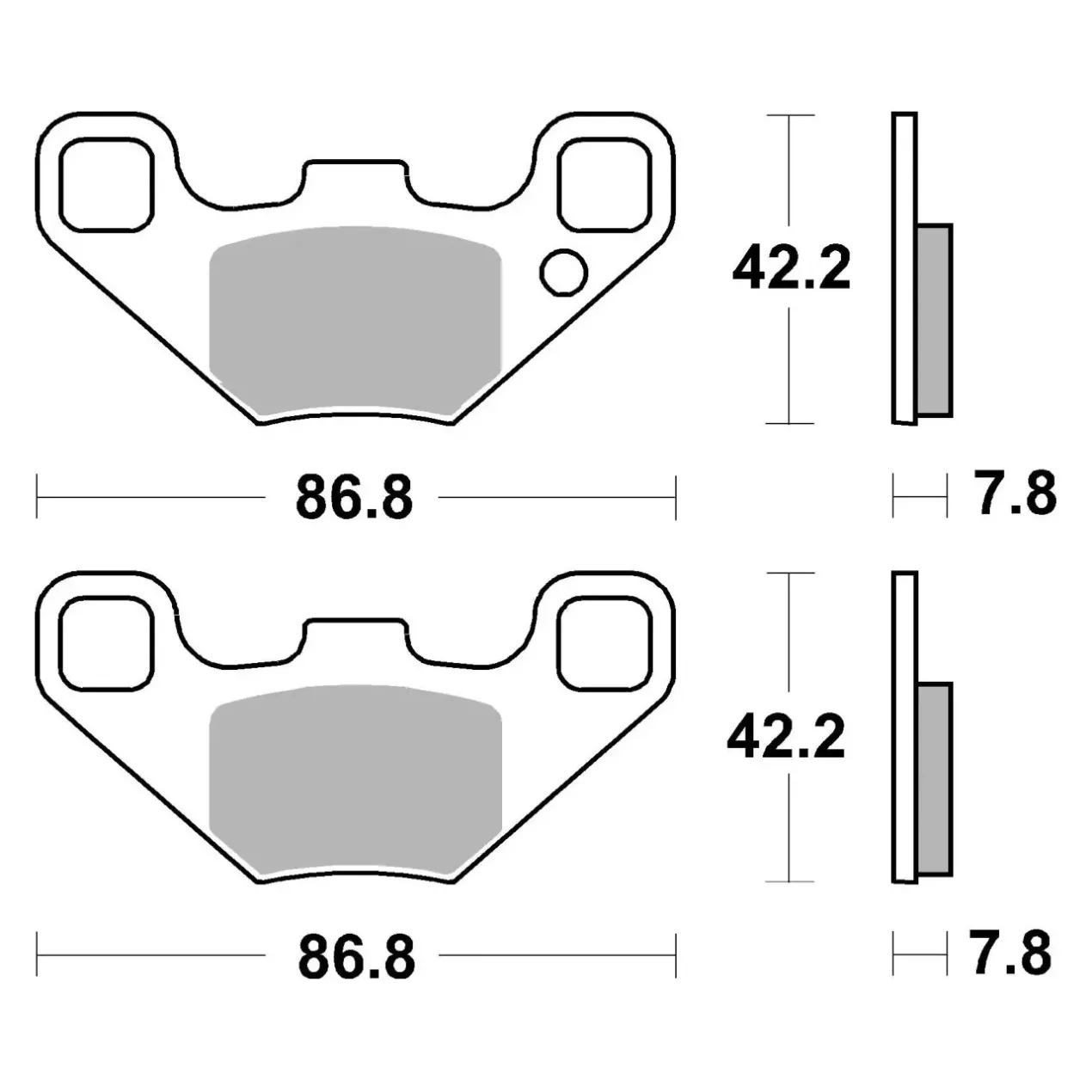 Set Pastiglie Brembo 07po12sx Off Road Racing Sinter