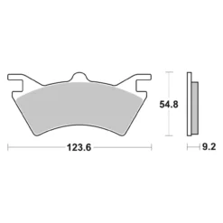 Set Pastiglie Brembo 07po05sx Off Road Racing Sinter