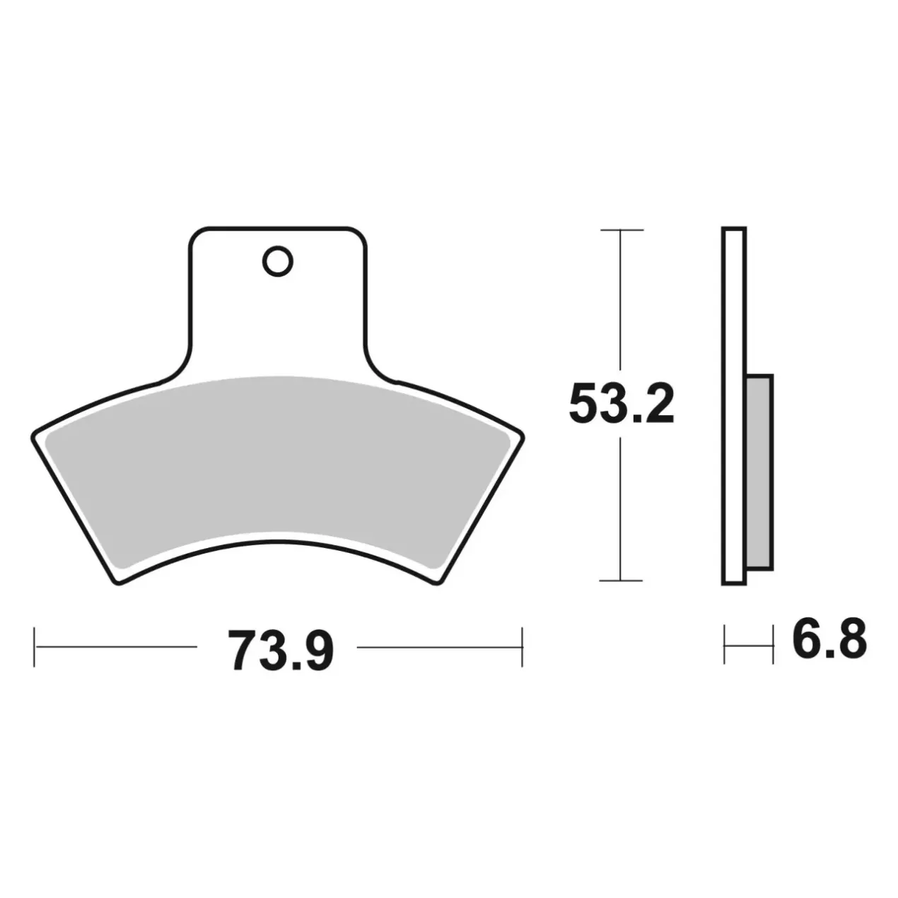 Set Pastiglie Brembo 07po04sx Off Road Racing Sinter
