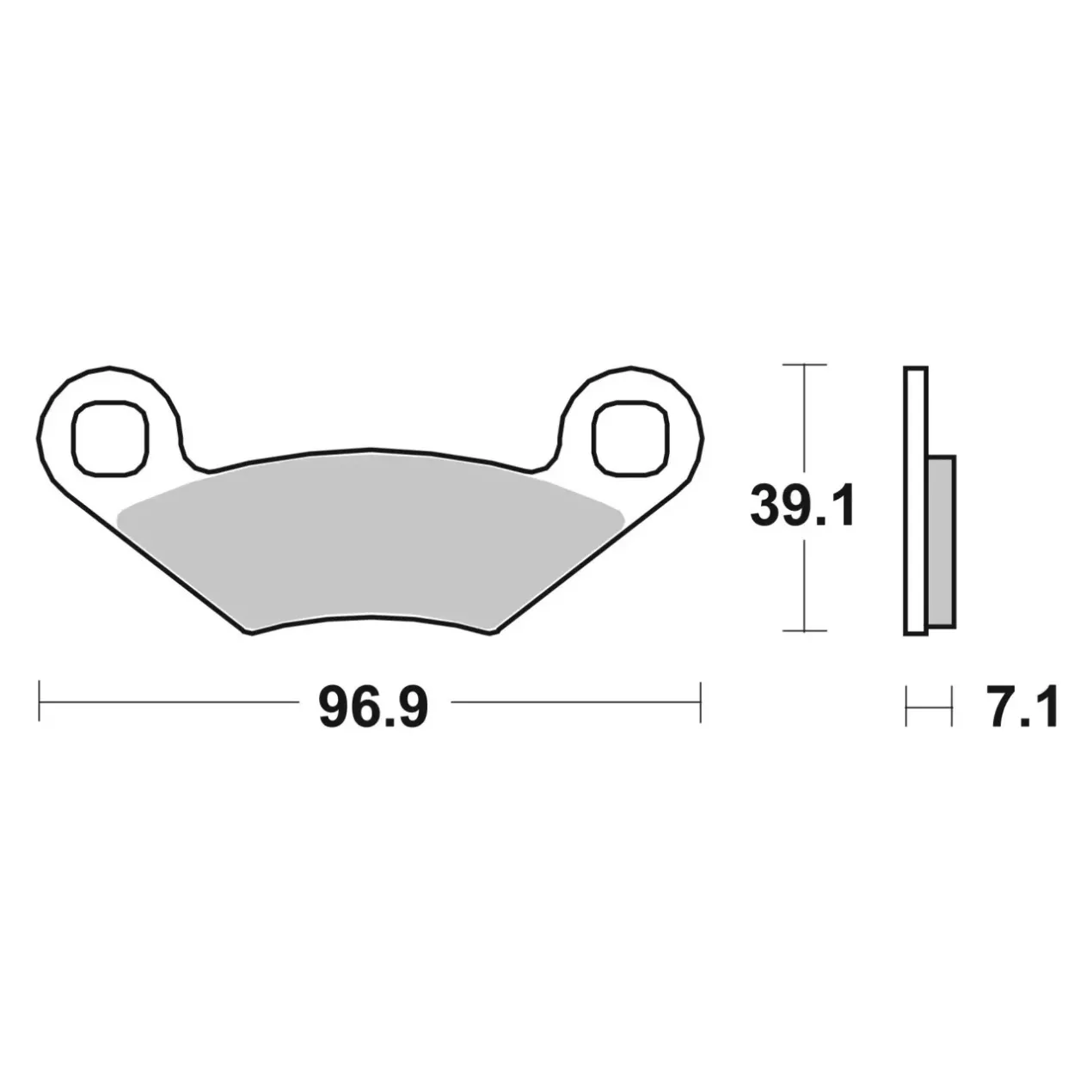 Set Pastiglie Brembo 07po01sx Off Road Racing Sinter