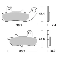 Set Pastiglie Brembo 07su1718 Carbon Ceramic