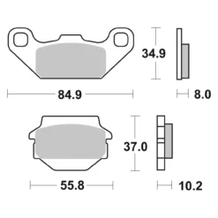 Set Pastiglie Brembo 07su11sd Off Road Sinter