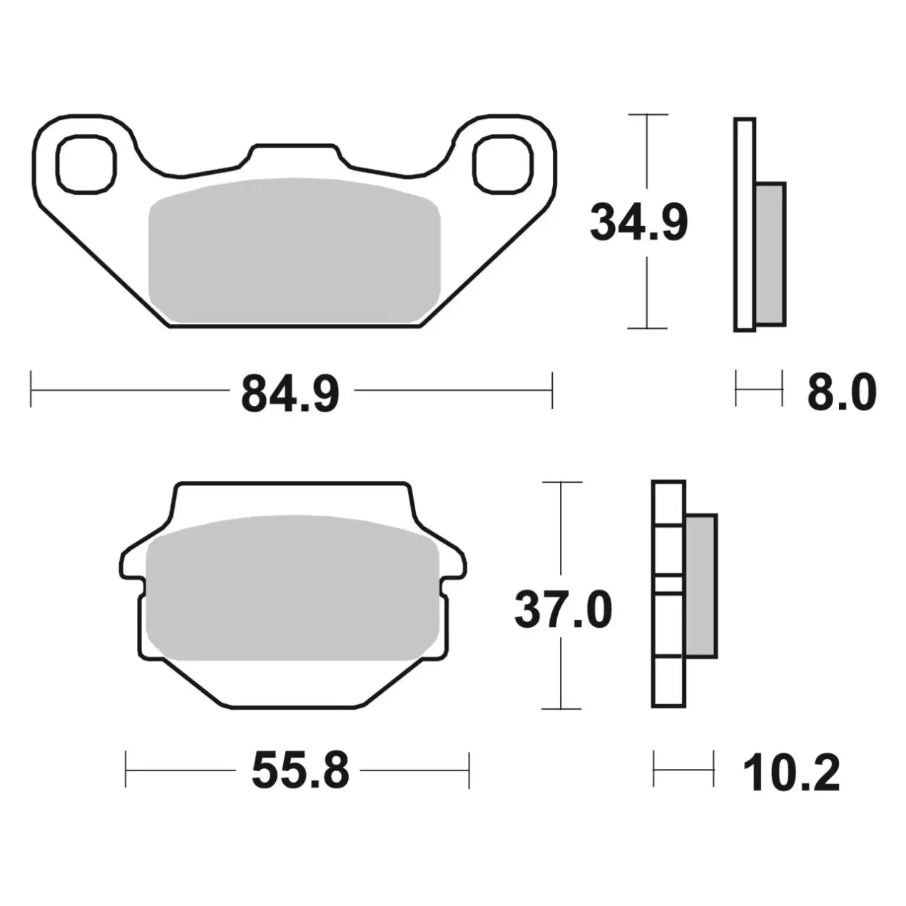 Set Pastiglie Brembo 07su11sd Off Road Sinter