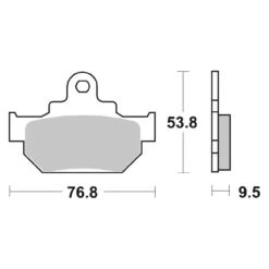Set Pastiglie Brembo 07su08tt Semimetallica