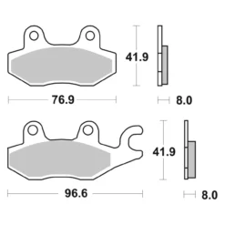Set Pastiglie Brembo 07ya22sa Sinter Anteriori