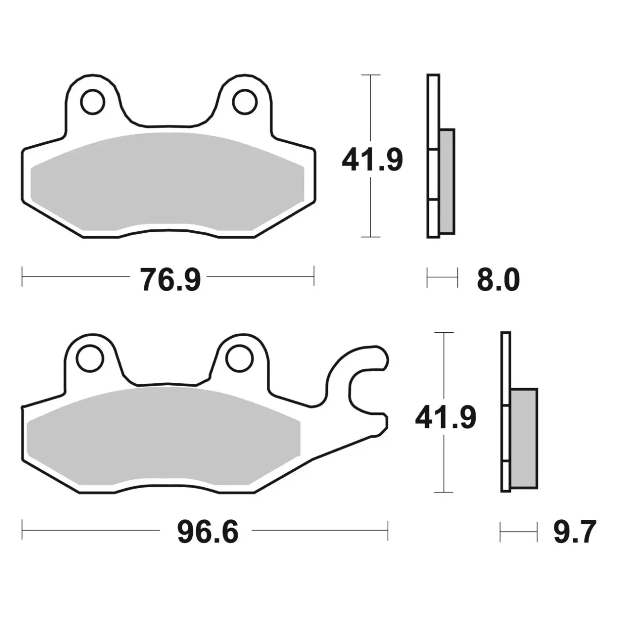 Set Pastiglie Brembo 07ya20tt Semimetallica