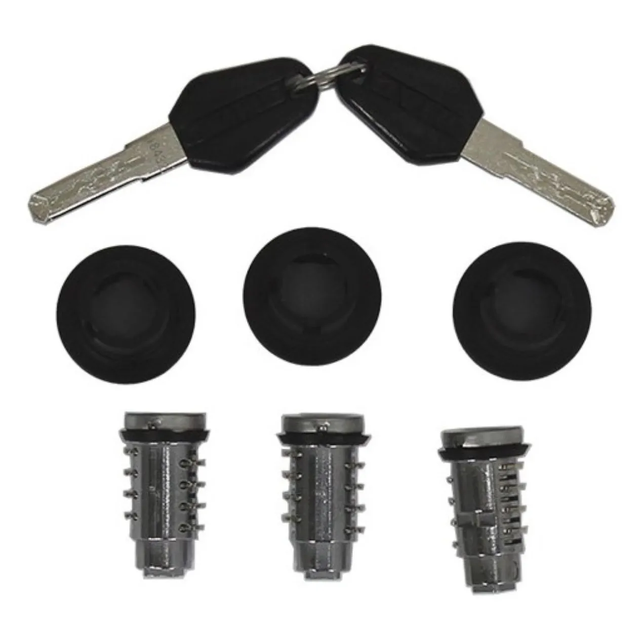 Set 3 Ricambi Serratura Shad Chiavi Nere per SH38X/SH35/SH36