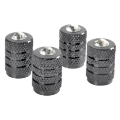 Set 4 Tappi Coprivalvola Titanio + Cristalli