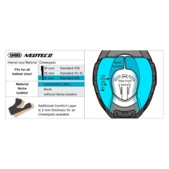 Shoei Type-r Guanciali 31